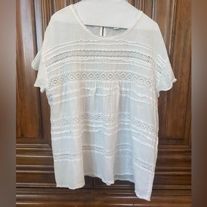 Lacy Cotton Blouse